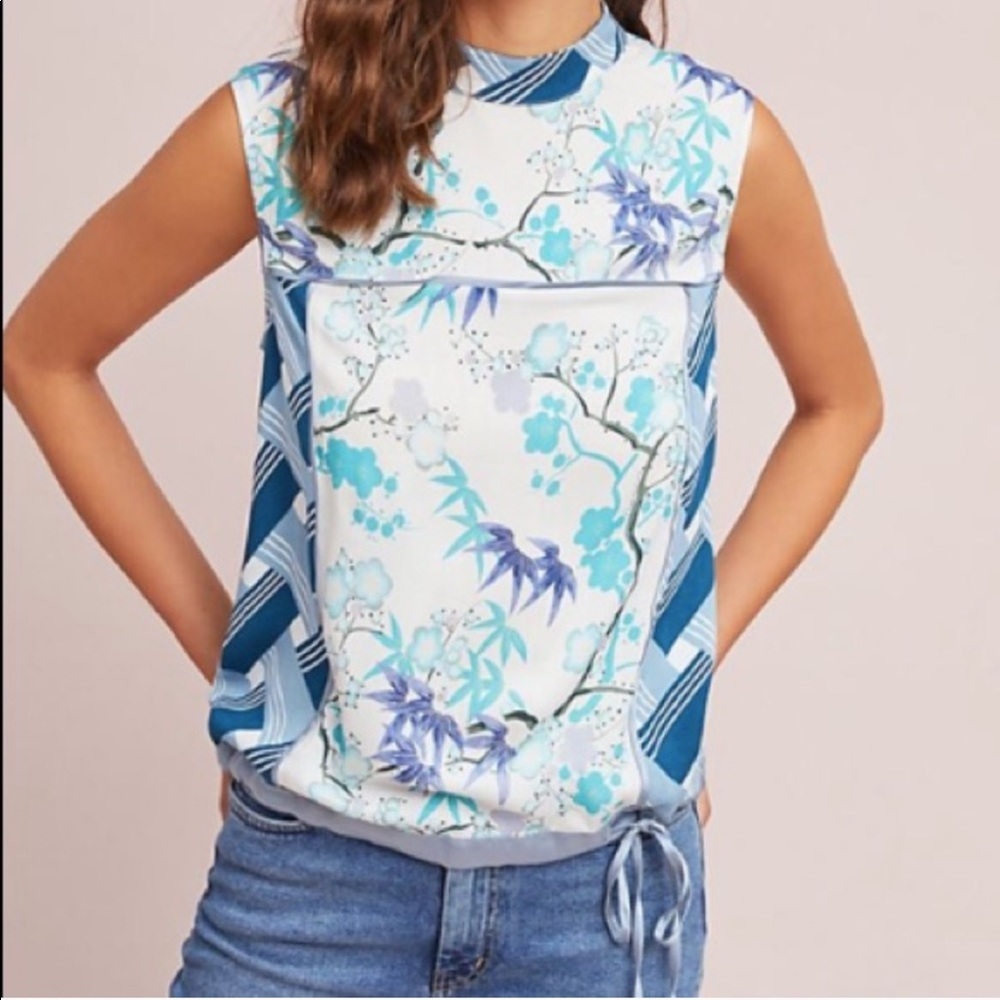 Anthropologie Tiny Evelyn‎ Mock Sleeveless Top